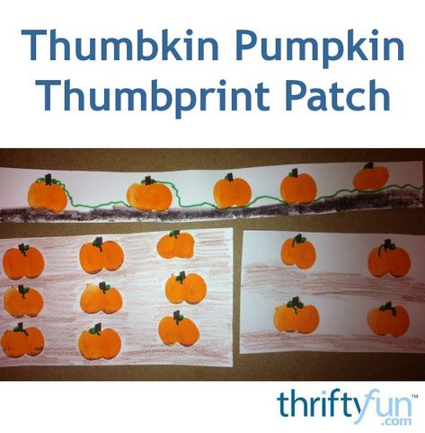 This is a guide about making a thumbprint pumpkin patch. Thumbprint crafts are fun for all ages. Thumbprint Crafts, Thumbprint Art, Fingerprint Crafts, Fingerprint Art, Pumpkin Pictures, Auction Projects, Thumb Prints, Pumpkin Projects, Daycare Activities