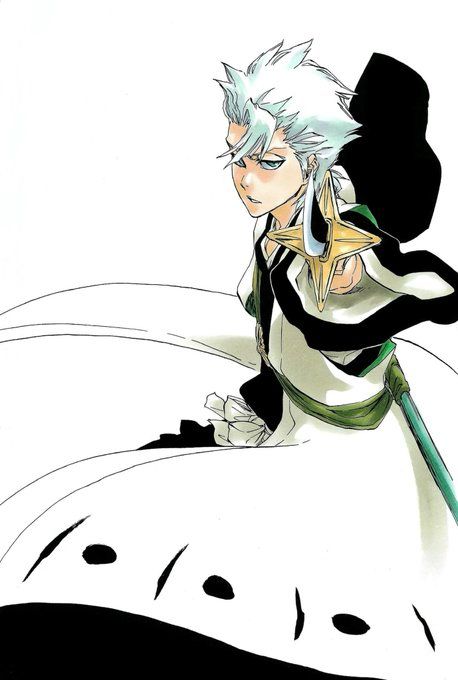 Tite Kubo Art, Whyt Manga, Kubo Art, Toushirou Hitsugaya, Ichigo Manga, Kubo Tite, Tite Kubo, Toshiro Hitsugaya, Byakuya Kuchiki