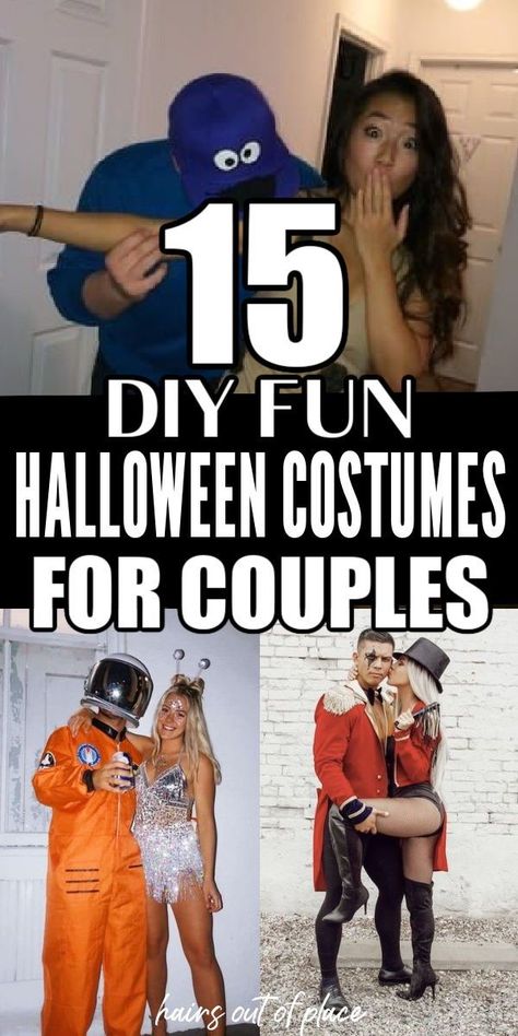 Happy Halloween to you and your BOO thang. It’s that time of the year to find your best Halloween couple costume and go out with a bang this Halloween. This post is full of the absolute best, spooky, sexy, creative, and easy costumes for your couple’s Halloween costumes! Last Minute Cheap Halloween Costumes, Uncommon Halloween Costumes For Couples, Halloween Costumes Husband And Wife, Costumes With Beards Couple, Monster Couple Costume, Couple Costume Ideas Unique Diy, Hot Last Minute Halloween Costumes Couple, Couple Diy Costumes, Couple Costumes Simple