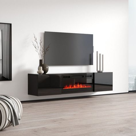 Tv Camino, Wall Mount Tv Stand, Flame Colors, Floating Fireplace, Stand Tv, Floating Tv Stand, Console Tv, Electric Fireplace Tv Stand, Electric Fireplace Insert