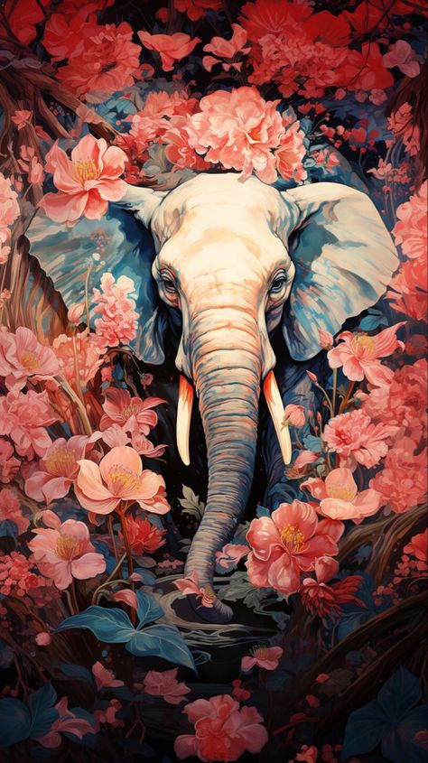 Flying Bulldog Art | DIGITAL ART | Elephant Fantasy Elephant, Mural Art Design, Elephant Wallpaper, Elephant Illustration, Jungle Art, Bulldog Art, Trance Music, Digital Art Gallery, Destroyer Of Worlds