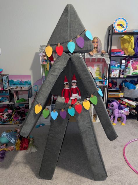 Christmas, Elf on the shelf, Nugget Christmas Tree 2021, felt ornament garland from Amazon Nugget Christmas Build, Elf On Shelf Christmas Tree Ideas, Nugget Felt Ideas, Elf On The Shelf Ideas Gifts, Elf On The Shelf Nugget Couch, Nugget Couch Christmas Tree, Elf On Shelf Decorating Christmas Tree, Nugget Couch Tree, Nugget Christmas Tree Build