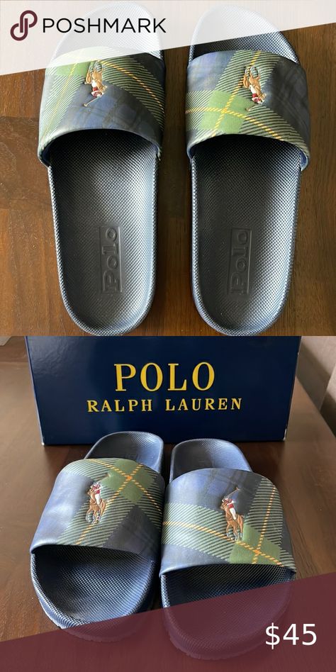 Polo slide mens shoe Polo Slides, Money On My Mind, Outdoor Sandals, On My Mind, Polo By Ralph Lauren, Shoe Shop, Leave A Comment, Mens Polo, Shoes Mens