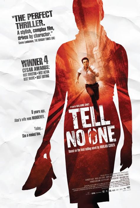 Tell no one Best Selling Novels, Tell No One, Kristin Scott Thomas, Harlan Coben, French Movies, Thriller Film, Foreign Film, Best Mysteries, French Films