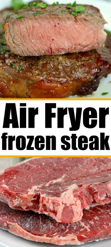 Steak In The Crockpot, Cook Frozen Steak, Air Fried Steak, Steak Bake, Air Fry Steak, Kidney Pie, Ways To Cook Steak, Steak Pie, Fried Steak Recipes