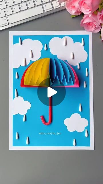 1,010 likes, 6 comments - adis_crafts_fun, June 8, 2024: "Making a Beautiful umbrella.. ☔☔

#art #craft #papercrafts". Umbrella Art And Craft, Umbrella Art Craft, Beautiful Umbrella, Easy Craft Ideas, Umbrella Art, Easy Craft, Art Craft, Easy Crafts, Making Out