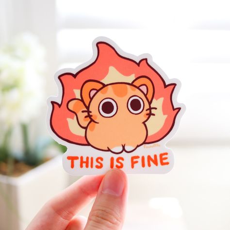 Don’t forget to stay hydrated in this heat and everything will be fine! ❤️ Which sticker matches you today? 👀 See our latest arrivals at fuwuffle.com and sign up for our email list to stay updated on our latest releases! ✨ 🌷 #fuwuffle #orangecat #cow #motivation #inspiration #affirmation #cutecats #cutecows #thisisfine #meme #stayhydrated #pastelcows #cute #cuteartwork #cuteartstyle #doodle #cutestickers #cuteartist #cutedrawing #cuteaesthetic #stickershop #artbusiness #smallbusiness #st... Art Fair Booth, Everything Will Be Fine, Sticker Design Inspiration, Vinyl Sticker Design, This Heat, Artist Alley, Cute Little Drawings, Diy Skin Care, Orange Cat