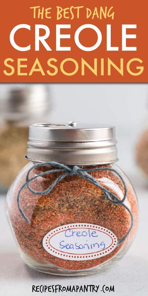 Creole Seasoning Recipe, Creole Spice, Homemade Dry Mixes, Dry Rub Recipes, Homemade Spice Mix, Spice Blends Recipes, Spice Mix Recipes, Homemade Spice Blends, Seasoning And Spice