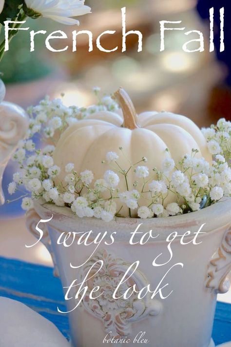 French Fall Decor, Centerpieces Fall Wedding, Pastel Fall Decor, Wedding Centerpieces Fall, French Autumn, Chic Fall Decor, Pastel Fall, Shabby Chic Fall, Antique French Country