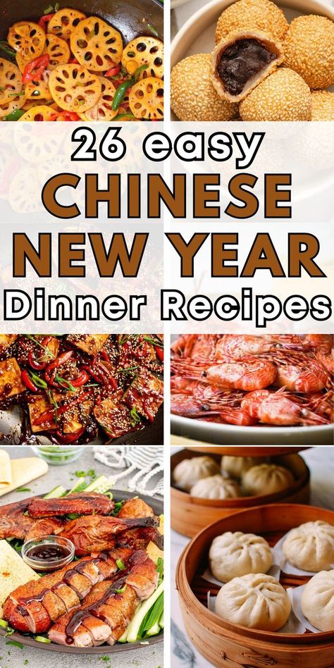 chinese new year party food ideas New Year Dinner Ideas, New Year Party Food, Chinese New Year Dinner, Chinese New Year Recipes, Chinese New Year Dishes, Chinese Food Menu, New Years Dinner Party, New Year Recipes, New Year Dinner