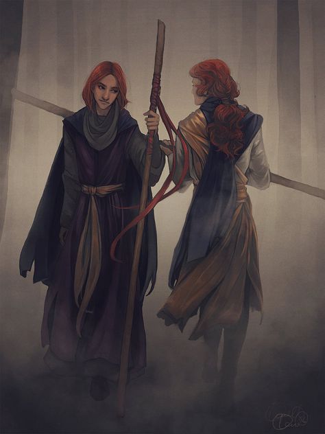 Crossing Paths by LadyEru Dark Soul, Identical Twins, Concept Art Character, Fantasy Setting, Fantasy Map, End Of The Year, Medieval Fantasy, Male Art, Anime Background