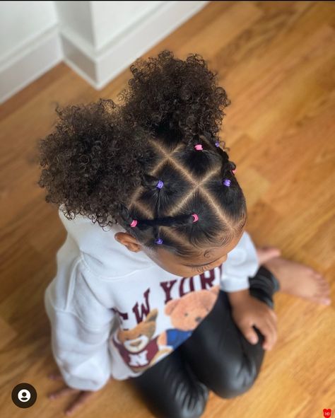 Natural Hairstyles For Kids Black, Natural Hairstyles For Black Kids Simple, Simple Kids Hairstyles, Hair Styles For Kids Easy, Easy Hairstyles For Kids Black, Fitness Hairstyles, Hair Styles For Kids, Baby Girl Hairstyles Curly, Daughter Hairstyles