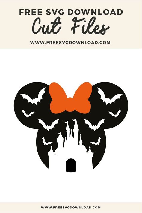 Free Svg Halloween, Disney Halloween Diy, Cricut Svg Files Free, Free Svg Files For Cricut, Disney Free, Disney Halloween Shirts, Minnie Mouse Halloween, Mickey Mouse Halloween, Projets Cricut