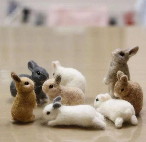 Needle Felted Animal Miniature Felted Rabbit Felted Hare Wool Bunny Craft Gift Gift for Animal Lover White Rabbit Easter Bunny - Etsy Wool Animals How To Make, Needle Felted Woodland Animals, Sewn Felt Animals, Needle Felt Rabbit, Needle Felted Bunnies, Needle Felted Gifts, Needle Felted Rabbit, Needle Felted Animals For Beginners, Cute Needle Felting Ideas