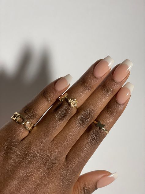 French Nails Dark Skin, Dark Skin Manicure, French Tip Manicure, Skin Hand, Bar Set Up, Dark Nails, French Tip Nails, French Manicure, Coffin Nails