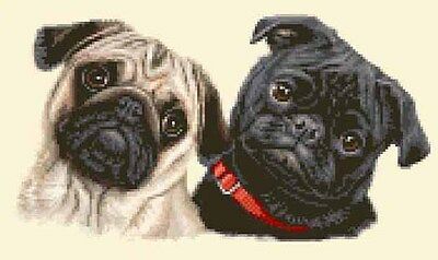 This is a kit for you to sew from a clear chart, on 14 count aida fabric in full cross stitch - no part stitches or backstitch. The design is not printed on the fabric. An Exclusive Counted Cross Stitch Kit by JANN DESIGNS. Pugs Black, Pug Cross Stitch Pattern, Pug Cross Stitch, Lego Dog, Pug Cross, Black Pug Puppies, Portrait Cross Stitch, Cross Stitch Magazines, Pixel Art Characters