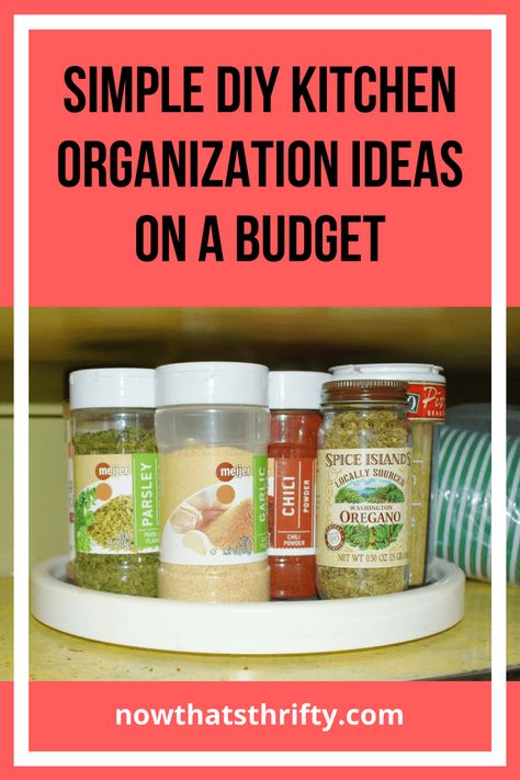 Check out these simple DIY kitchen organization ideas on a budget. You can easily organize your kitchen with these hacks and not break the bank. #organization #kitchenhacks #kitchendesign #kitchenproducts Diy Kitchen Organization Ideas Budget, Simple Diy Kitchen, Diy Kitchen Organization Ideas, Organization Ideas On A Budget, Diy Kitchen Organization, Kitchen Organization Ideas, Spice Island, Kitchen Organization Diy, Smart Kitchen