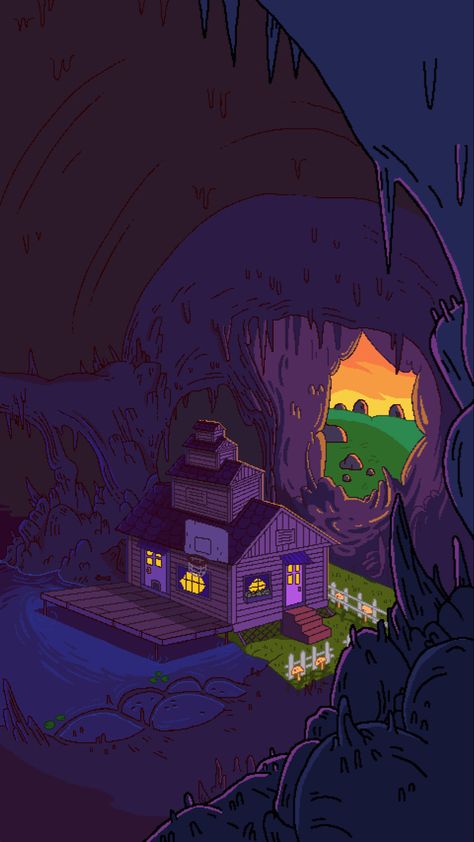 Marceline's House Adventure Time, Adventure Time Art Marceline, Adventure Time Marceline House, Cute Adventure Time Wallpapers, Marceline Phone Wallpaper, Adventure Time Phone Background, Adventure Time Fall Wallpaper, Halloween Adventure Time Wallpaper, Adventure Time Prints