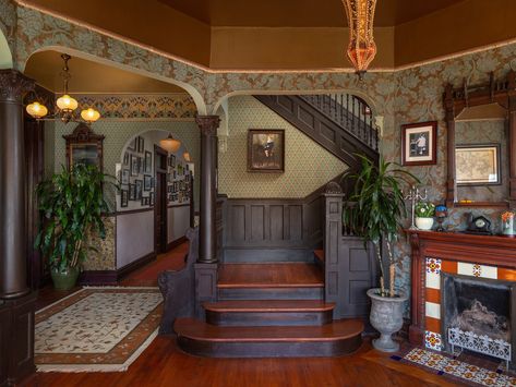 Gorgeous Queen Anne on Echo Park’s Carroll Ave seeks $1.7M Queen Anne House Interior, Backyard For Entertaining, Echo Park Lake, Collectors Home, Queen Anne House, Washington House, Old House Interior, Forced Air Heating, House Games