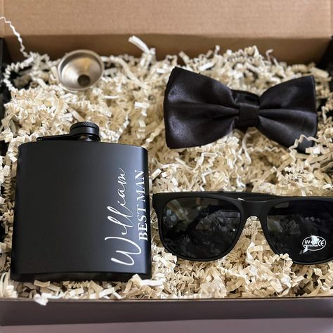 Ready to pop the question to your best man? 💍🎩 Unveil the ultimate Groomsman Proposal Box. A unique and thoughtful way to ask your closest friends to stand by your side on the big day. Tag a 2024 or 2025 bride and groom to be 🖤 Shop now at www.nimagiftsco.com ✨ . . . #groomsmengift #bridetobe #groomsmenproposal #weddingfavors #bridalparty #2024bride #weddingideas #bride2be #weddinginspo #customtumbler #2025bride #customgifts #weddingluxe #2024weddingplanning #groomsmenstyle #bridetobe #best... Will You Be My Best Man Ideas, Will You Be My Best Man, Will You Be My Groomsman Ideas, Groomsman Boxes, Asking Groomsmen, Silver Flask, Groomsmen Boxes, Groomsman Proposal Box, Be My Best Man