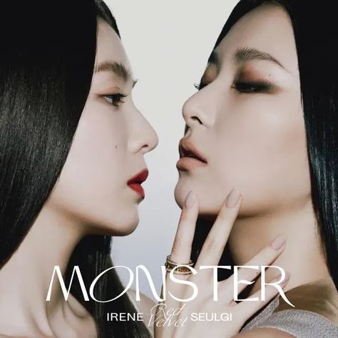 #RedVelvet #IRENE #SEULGI #MONSTER Irene Seulgi, Irene Red Velvet, Cool Album Covers, Singing Group, Red Velvet Seulgi, Red Velvet Irene, K Pop Music, Mini Album, K Pop