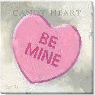 Valentine's Day Decorations : Target Candy Heart Art, Art Mini Toile, Valentine Art, Candy Paint, Heart Art Print, Heart Canvas, Well Wishes, Candy Hearts, Valentines Art