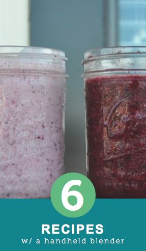 6 recipes you can make with a handheld blender Hand Held Blender Recipes, Immersion Blender Recipes Smoothie, Breakfast Smoothies Healthy, Immersion Blender Recipes, Handheld Blender, Changing Lifestyle, Hand Held Blender, Smoothies Healthy, Mixer Recipes