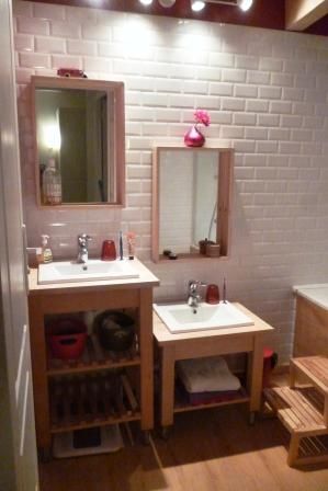 I don't have kids but I love this sink idea.  The regular size vanity is also the kitchen cart.  BEKVAM cart for kid’s bathroom vanity Ikea Montessori Hacks, Montessori Bathroom, Ikea Sniglar Crib, Ikea Montessori, Kids Sink, Kids Bathroom Vanity, Toddler Bathroom, Ikea Trofast Storage, Bungalow Bathroom