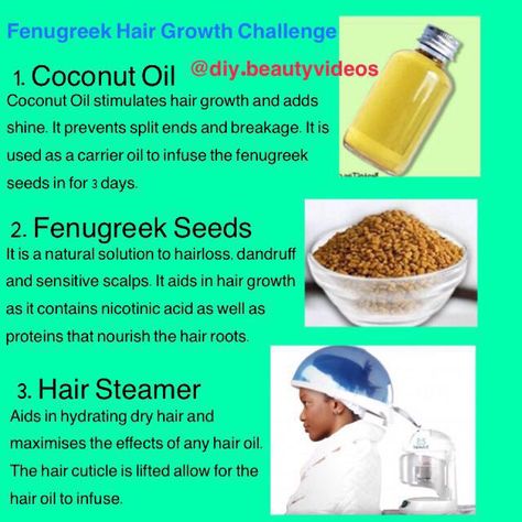 benefits of steaming your hair with Fenugreek oil for hair growth!! Fenugreek Oil, Fenugreek Benefits, Hair Growth Challenge, Hair Growth Spray, Pigmented Lips, Stimulate Hair Growth, Fenugreek Seeds, Hair Growth Oil, Dandruff