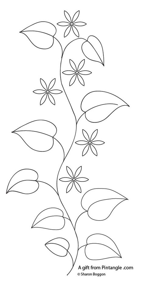 Pola Sulam, Embroidery Flowers Pattern, Embroidery Patterns Free, Hand Embroidery Design Patterns, Hand Embroidery Pattern, Sewing Embroidery Designs, 자수 디자인, Hand Embroidery Design, Free Motion Quilting