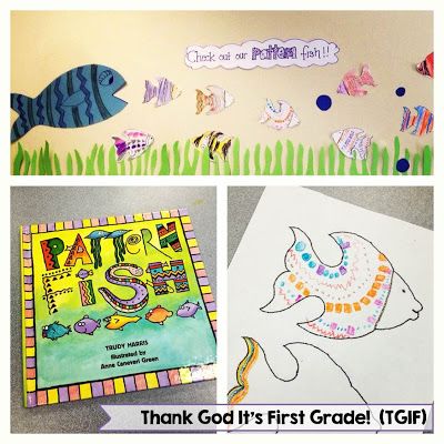 Here's a nice post about using the book PATTERN FISH by Trudy Harris to teach patterns. Includes 3 different fish templates and examples of student projects. Fish Art Projects For Kids, Pattern Lesson, Patterning Kindergarten, Teaching Patterns, Grade 1 Art, 120 Chart, Fish Activities, Math Patterns, Book Pattern