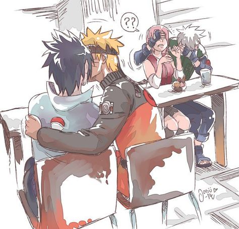 Naruto Mignon, Manga Naruto, Sasuke X Naruto, Kakashi Sensei, Harry Potter Anime, Naruto Ship, Naruto Cute, Naruto Kakashi, Naruto Funny