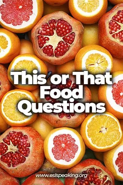 Find out the 50 most interesting "This or That" questions about food. Play it with your friends, family, students, and more! #thisorthat #wouldyourather #foodquestions #food #foodie This Or That Healthy Food Edition, This Or That Food Edition Pictures, This Or That Questions Food Edition, This Or That Questions Food, This Or That Food Questions, Family Fued Game Diy Questions, This Or That Food Edition, Food This Or That Questions, Food Debates