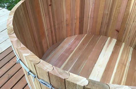 Our DIY Wood Fired Cedar Hot Tub Video Series, Tips & Tricks ... Wood Fired Hot Tub Diy, Hot Tub Plans, Wooden Hot Tub, Wooden Tub, Wood Tub, Cedar Hot Tub, Hot Tub Designs, Diy Hot Tub, Cedar Lumber