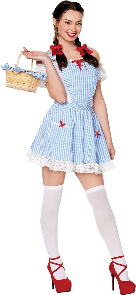 The Best TikTok Halloween Costume Ideas​ For 2023 - Brit + Co Womens Film Fancy Dress, Costume Party Film, Plus Size Wizard Of Oz Costumes, Toy Story Bo Peep Costume Women, Little Bo Peep Adult Costume, Adult Bo Peep Costume, Dorthy Costume, Wizard Of Oz Dorothy Costume, Glinda Costume