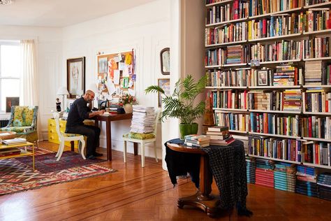 Rumaan Alam Office Supply Storage, Organized Lifestyle, Brooklyn Brownstone, Toddler Chair, Living Room Design Inspiration, Stylish Office, Vintage Ashtray, The Notebook, Floor Space