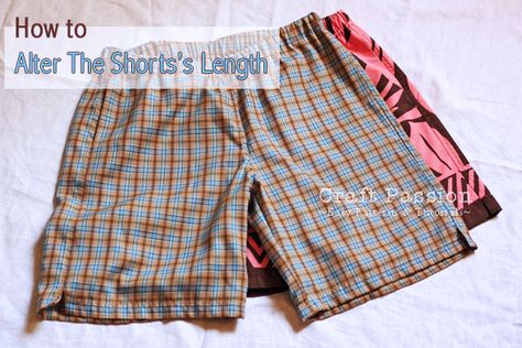 Altering lengths Boys Shirts Pattern, Shorts Pattern Free, Sewing Shorts, Shorts Tutorial, Sewing Kids Clothes, Adventure Outfit, Pants Sewing Pattern, Sewing Patterns For Kids, Couture Sewing