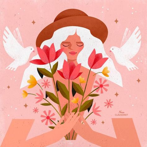 Nina Clausonet, Pray For Ukraine, Contemporary Illustration, What Is Happening, Make Peace, Illustration Girl, Flat Illustration, Illustration Artists, Editorial Illustration