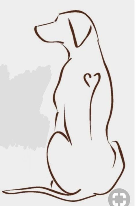 Inspired by you - boating72@gmail.com - Gmail Line Drawings Of Dogs, Border Collie Line Drawing, Dog Silloettes Tattoo, Dog Outline Drawing, Dog Drawing Simple, Dog Line Drawing, Ear Tattoo Ideas, Dog Outline, Ear Tattoos