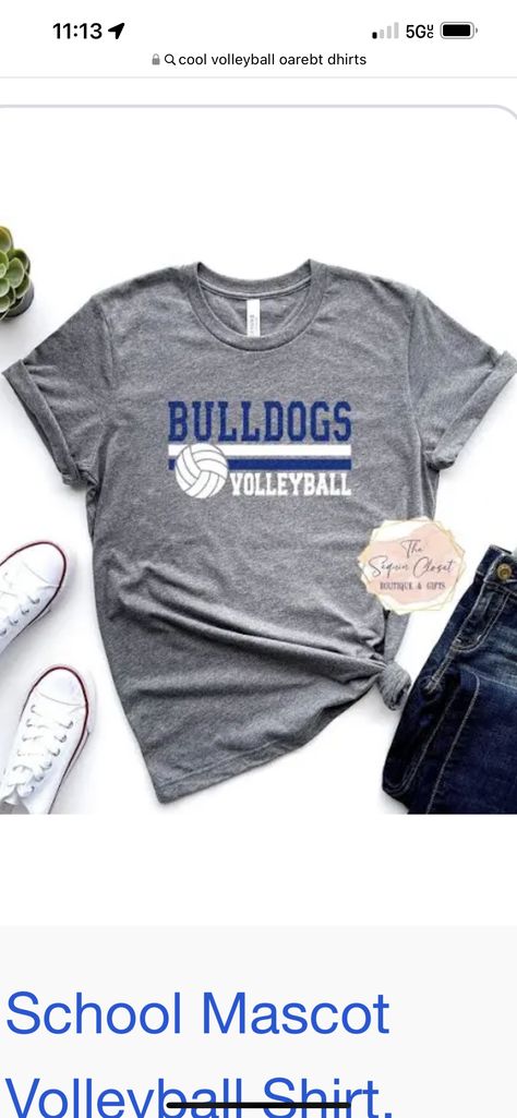 Volleyball Shirts, School Mascot, Volleyball, Bulldog, Boutique