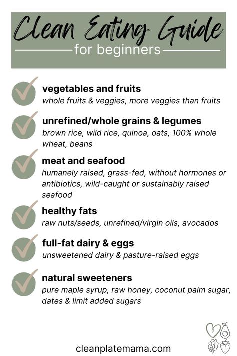 Dos And Donts Of Clean Eating, Natural Diet Plan Clean Eating, Clean Eating 101, Clean Organic Eating, Healthy Fats List Clean Eating, Organic Eating For Beginners, Extreme Clean Eating, Holistic Nutrition Recipes Clean Eating, How To Eat Clean For Beginners