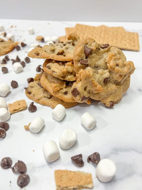 Low Sodium Desserts, Renal Friendly Recipes, Low Sodium Recipes Heart, Low Sodium Snacks, Easy Smores, S Mores Cookies, Low Fat Desserts, Smores Cookies, White Chocolate Chip Cookies