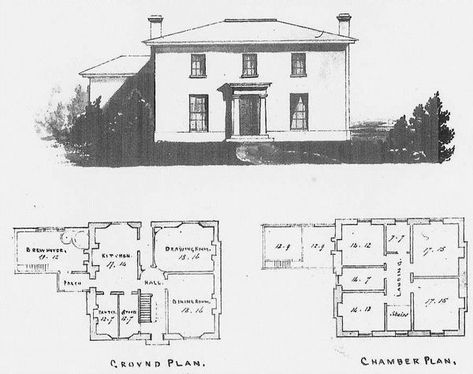 Hartest Rectory plans Georgian Farmhouse Floor Plans, Georgian House Plans Layout, English Farmhouse Floor Plans, Georgian Floor Plans, Borley Rectory, Georgian Rectory, Georgian House Plans, House Plans Uk, Georgian Houses