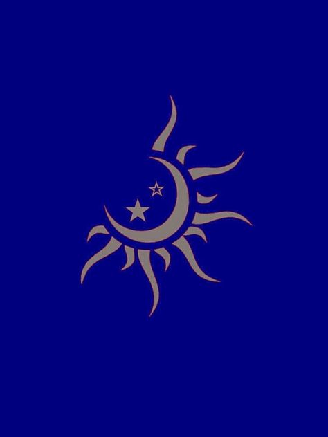 Sun Moon Phoenix Tattoo, Sun Moon And Stars Drawing, Moon Sun And Stars Tattoo, Sun And Moon Stencil, Sun And Moon Pfp, Sun Moon Star Tattoo, Sun Moon Logo, Sun Moon Stars Tattoo, Eclipse Tattoo