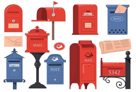 Old Mailbox, Vintage Mailbox, Mailbox Design, Post Boxes, Coffee Shop Interior Design, Drawing Letters, Free For Commercial Use, Traditional English, Post Box