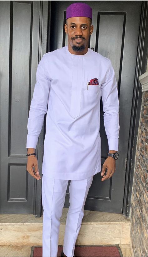 White Senator Wears For Men, White Native For Men Nigerian, Atiku Style For Men, Nigerian Men Fashion Senator, Black And White Outfit For Men, White Outfit For Men, Men African Wear, Mens Traditional Wear, Dashiki For Men