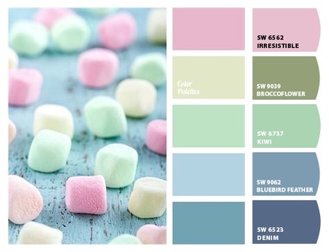 Paint colors from ColorSnap by Sherwin-Williams In Color Balance, Green Baby Room, Color Concept, Color Palate, Color Balance, Trik Fotografi, Pastel Shades, Colour Schemes, Color Pallets