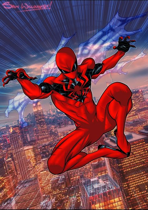 Spiderman Unlimited, Spider Man Unlimited, Red Hood Comic, Spider Man Suits, Spider Sona, Spiderman Suits, Image Spiderman, Scarlet Spider, Spaider Man