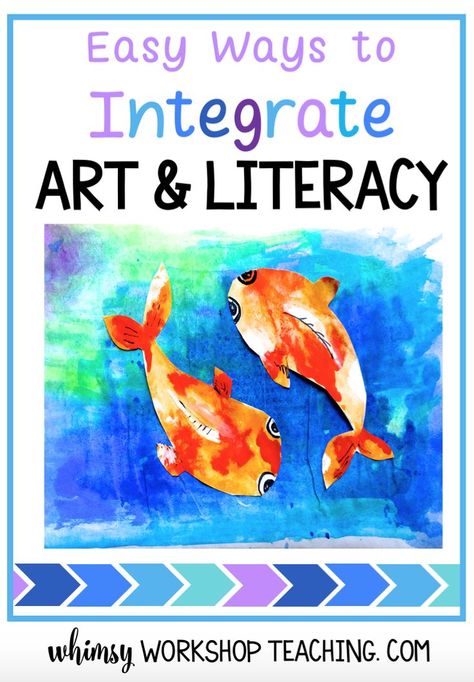 Integrated Art Lessons Elementary, Arts Integration Elementary, Arts Integration Lessons Kindergarten, Art And Literacy Projects, Art And Reading Activities, Arts Integration Lessons Elementary, Literacy Art Activities, Art Integration Project Ideas, Art Integrated Project Ideas