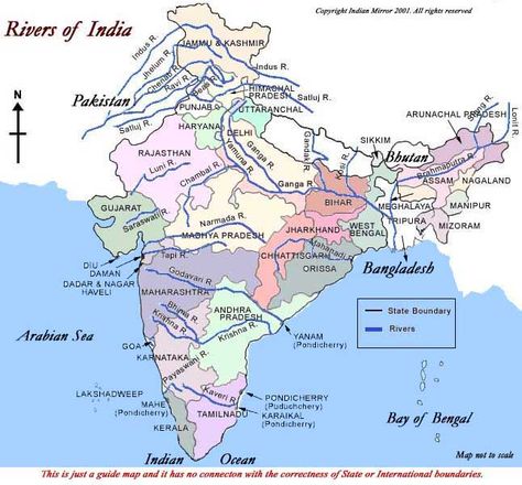 indian-rivers India Rivers Map Full Hd, Indian River Map 3d, Rivers In India Gk, Indian Rivers Map, Indian River Map Full Hd, Indian River Map, Rivers Of India, Ancient India Map, Indian Geography